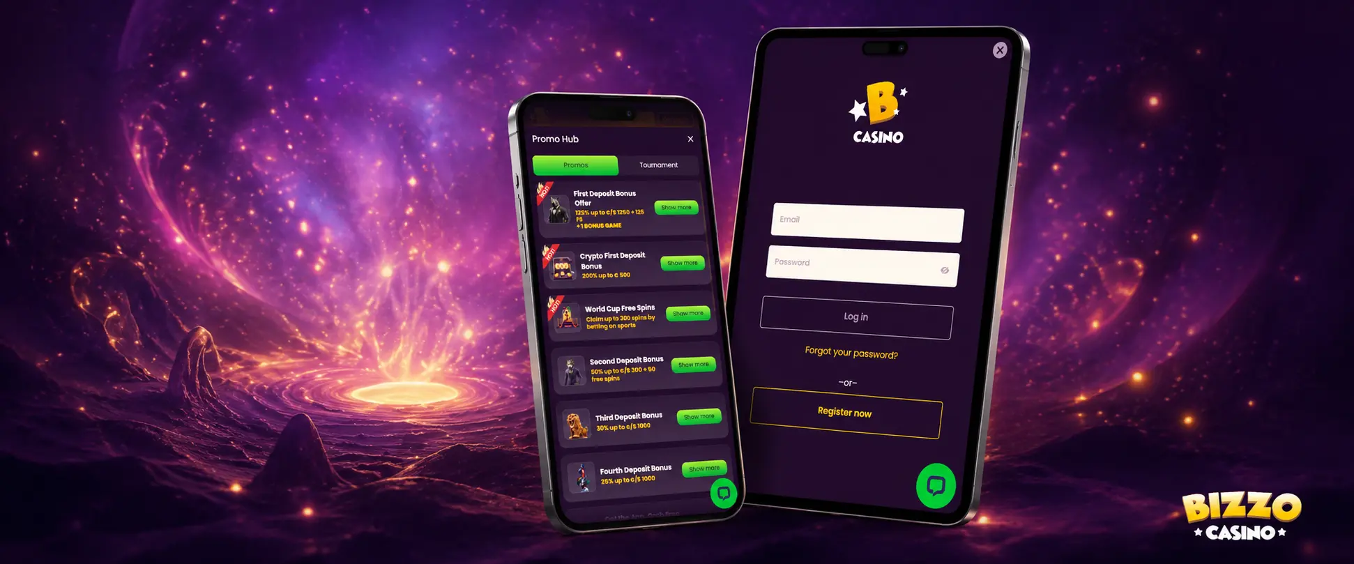 Experiența mobilă Bizzo Casino